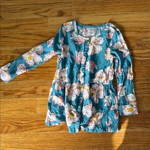 Carters size 8 Floral Kids Shirt in Blue and Pink